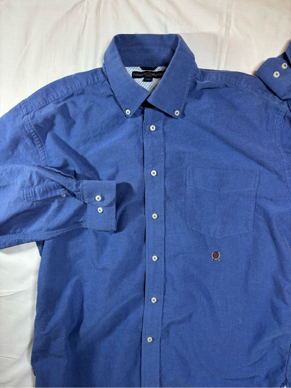 Tommy Hilfiger Men’s Royal Blue Button-Down Shirt